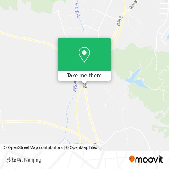 沙板桥 map