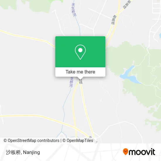 沙板桥 map