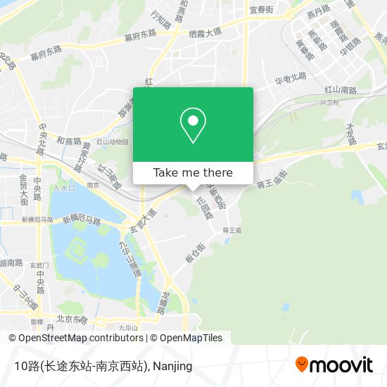 10路(长途东站-南京西站) map