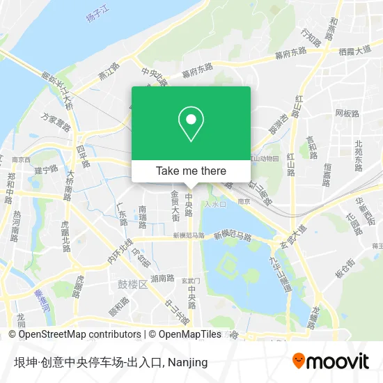 垠坤·创意中央停车场-出入口 map