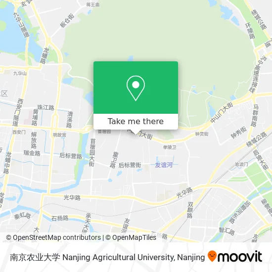 南京农业大学 Nanjing Agricultural University map