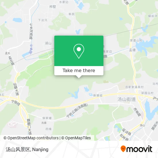 汤山风景区 map