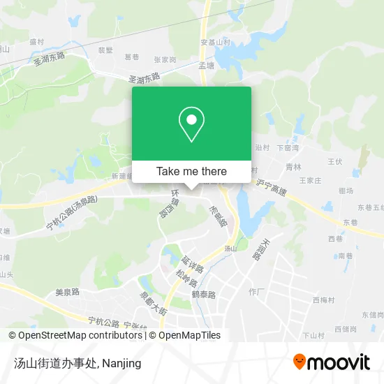 汤山街道办事处 map