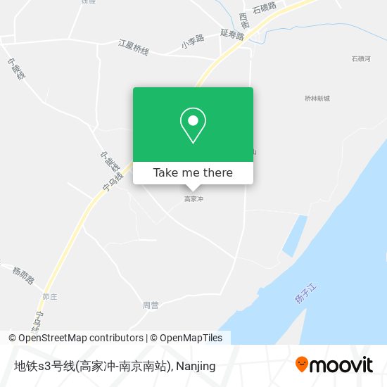地铁s3号线(高家冲-南京南站) map