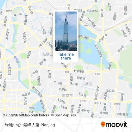绿地中心-·紫峰大厦 map