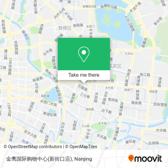 金鹰国际购物中心(新街口店) map
