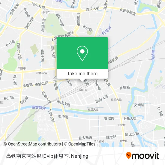 高铁南京南站银联vip休息室 map