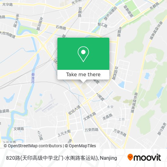 820路(天印高级中学北门-水阁路客运站) map