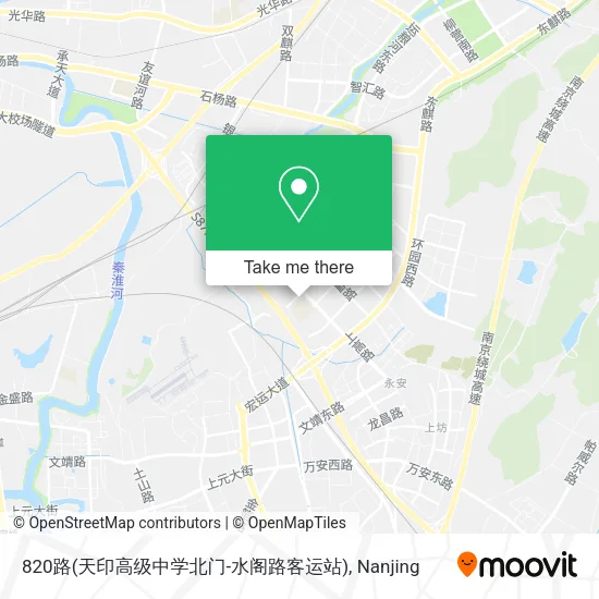820路(天印高级中学北门-水阁路客运站) map