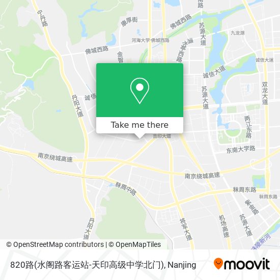 820路(水阁路客运站-天印高级中学北门) map