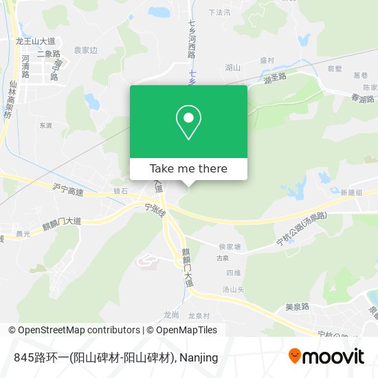 845路环一(阳山碑材-阳山碑材) map