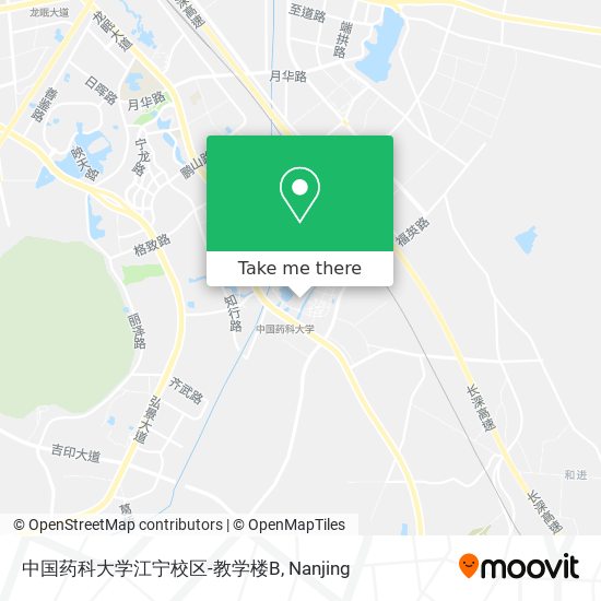 中国药科大学江宁校区-教学楼B map