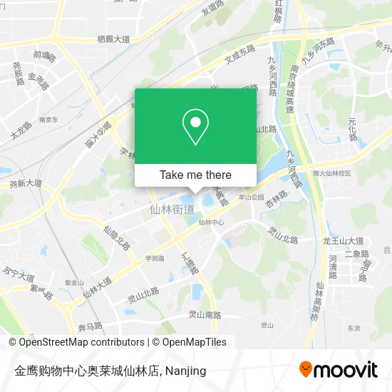 金鹰购物中心奥莱城仙林店 map