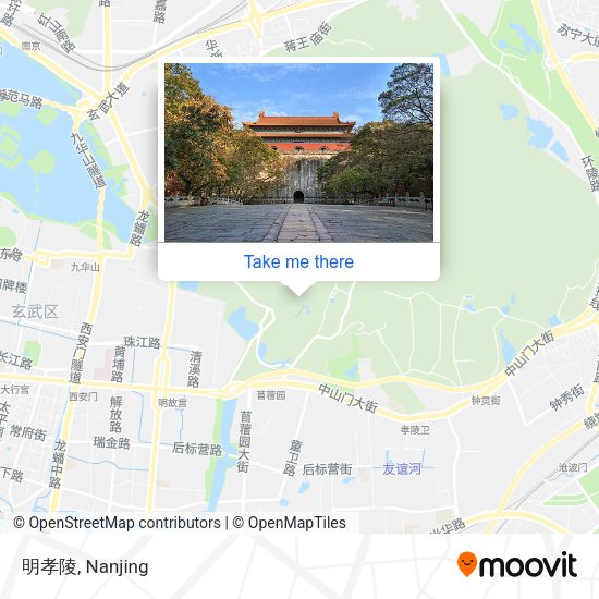 明孝陵 map