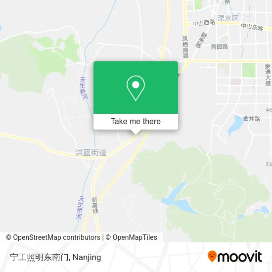 宁工照明东南门 map