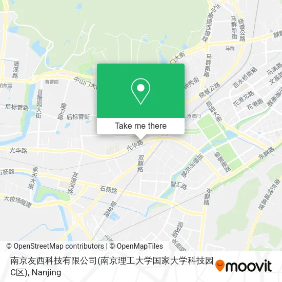 南京友西科技有限公司(南京理工大学国家大学科技园C区) map