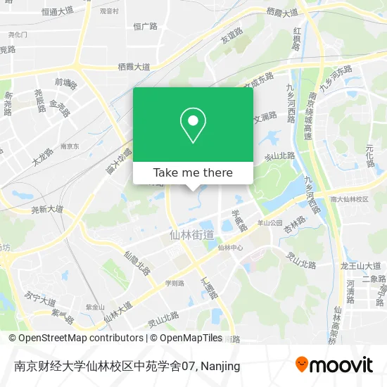 南京财经大学仙林校区中苑学舍07 map