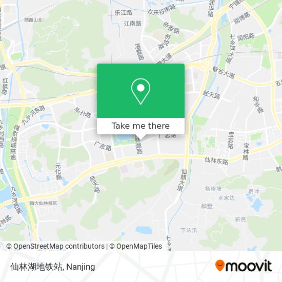 仙林湖地铁站 map