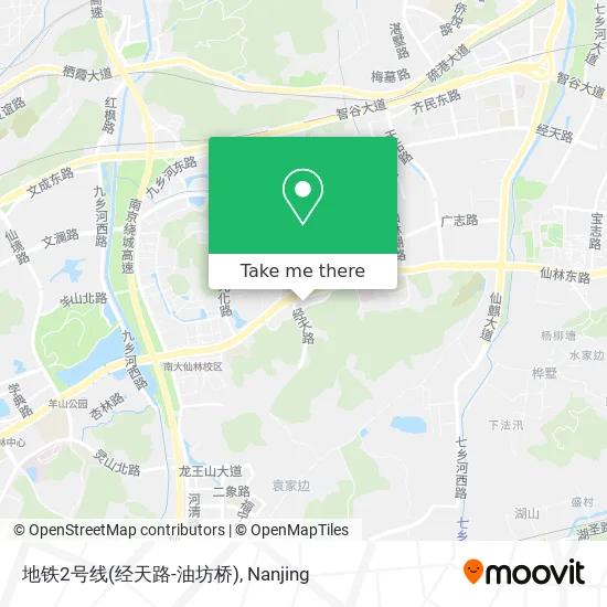 地铁2号线(经天路-油坊桥) map