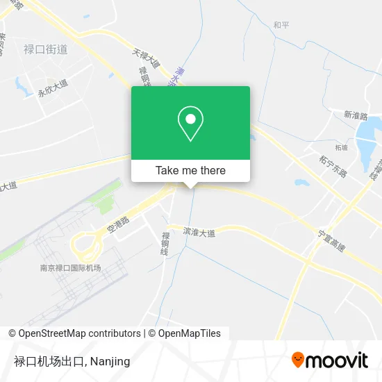 禄口机场出口 map