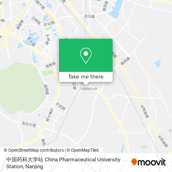 中国药科大学站 China Pharmaceutical University Station map
