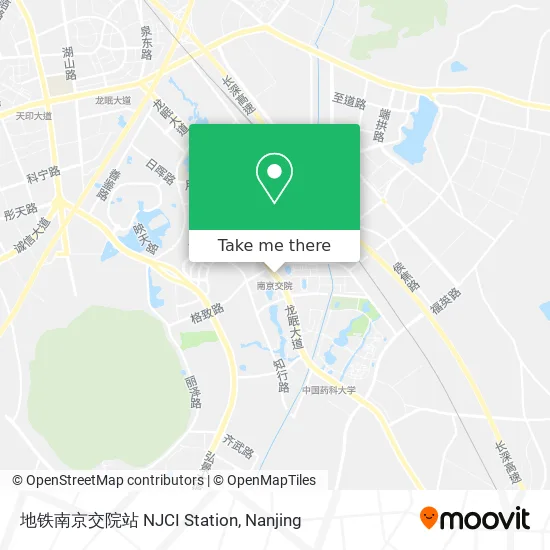 地铁南京交院站 NJCI Station map