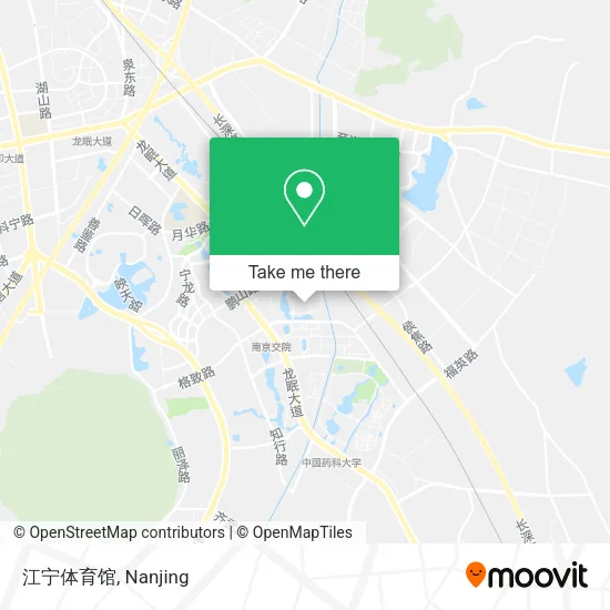 江宁体育馆 map
