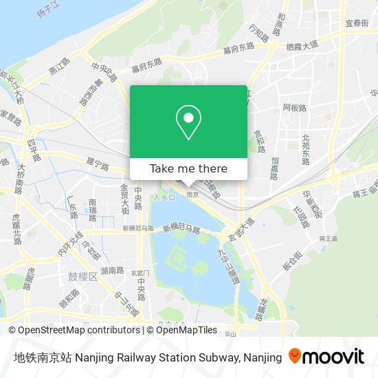 地铁南京站 Nanjing Railway Station Subway map