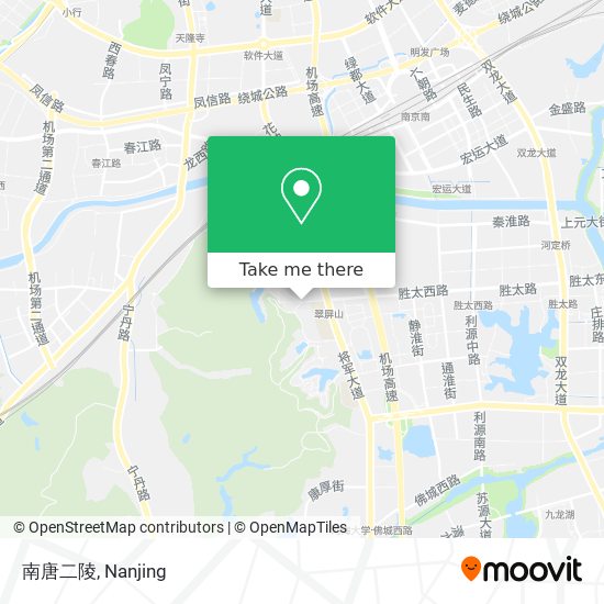 南唐二陵 map