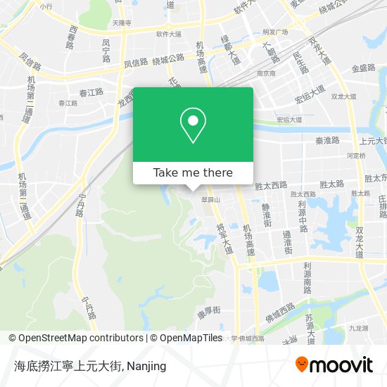 海底撈江寧上元大街 map