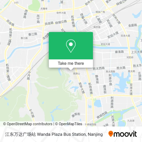 江东万达广场站 Wanda Plaza Bus Station map