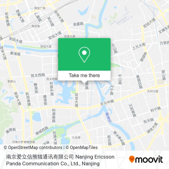 南京爱立信熊猫通讯有限公司 Nanjing Ericsson Panda Communication Co., Ltd. map