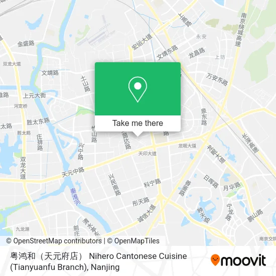 粤鸿和（天元府店） Nihero Cantonese Cuisine (Tianyuanfu Branch) map