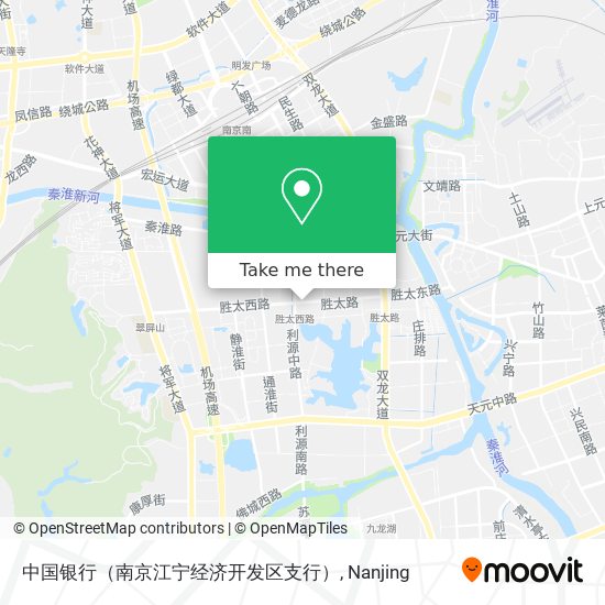 中国银行（南京江宁经济开发区支行） map