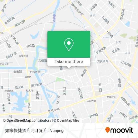 如家快捷酒店月牙湖店 map