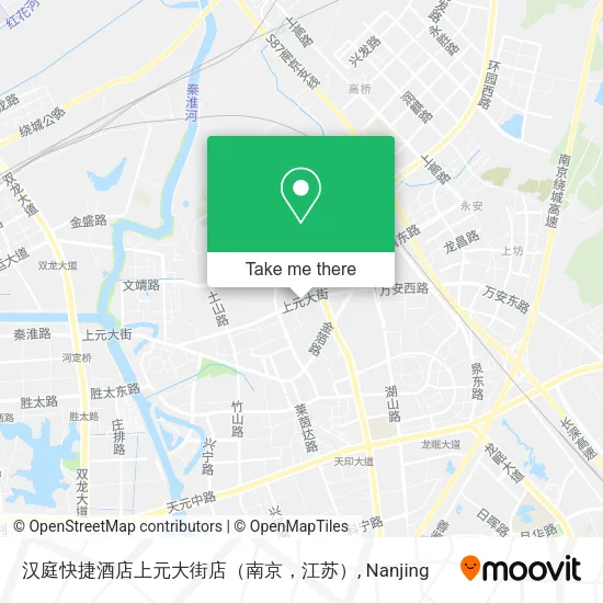 汉庭快捷酒店上元大街店（南京，江苏） map
