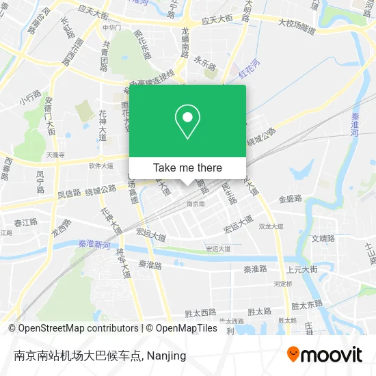 南京南站机场大巴候车点 map
