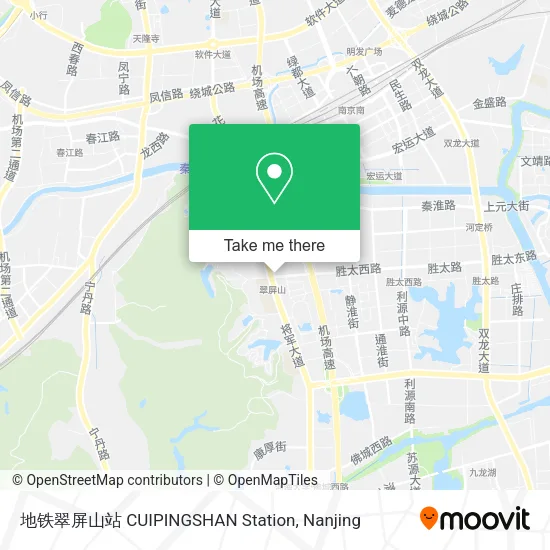 地铁翠屏山站 CUIPINGSHAN Station map