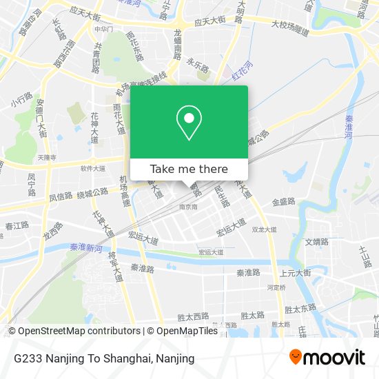 G233 Nanjing To Shanghai map
