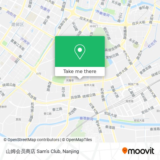 山姆会员商店 Sam's Club map