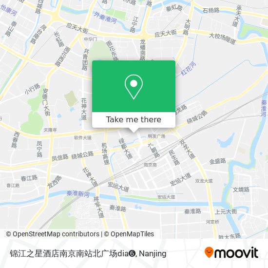 锦江之星酒店南京南站北广场dia➏ map