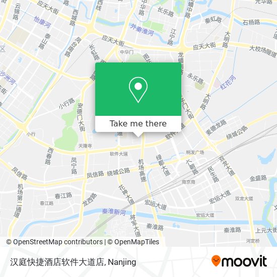 汉庭快捷酒店软件大道店 map
