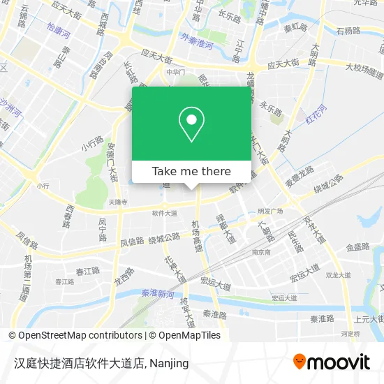 汉庭快捷酒店软件大道店 map