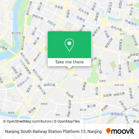 Nanjing South Railway Station Platform 13 map