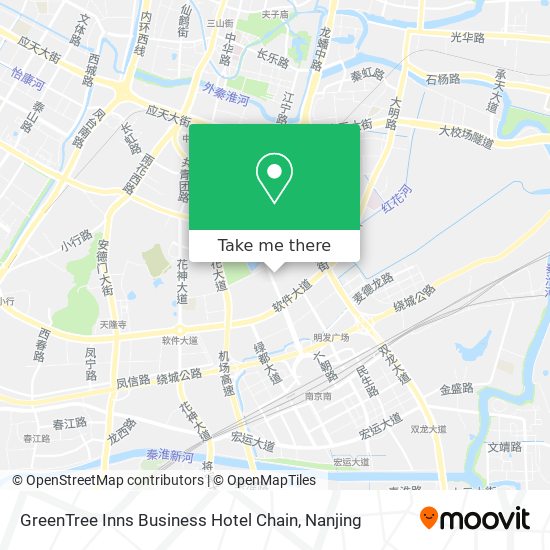GreenTree Inns Business Hotel Chain map