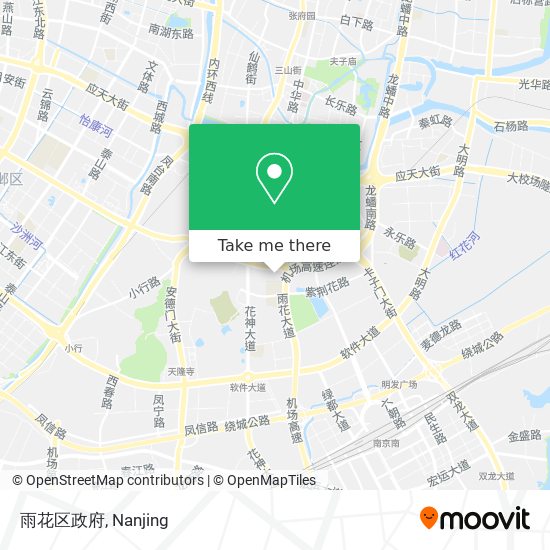 雨花区政府 map