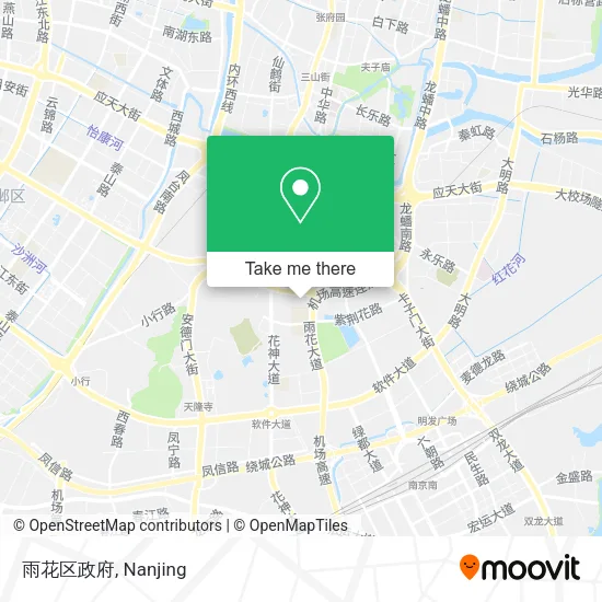 雨花区政府 map
