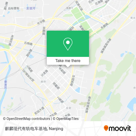 麒麟现代有轨电车基地 map