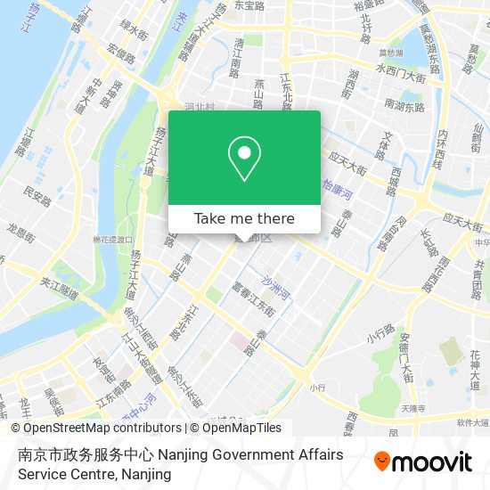 南京市政务服务中心 Nanjing Government Affairs Service Centre map
