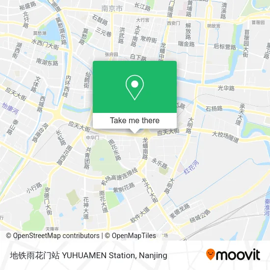 地铁雨花门站 YUHUAMEN Station map